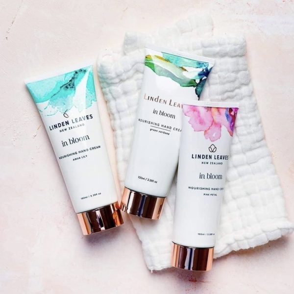 linden leaves in bloom hand cream set